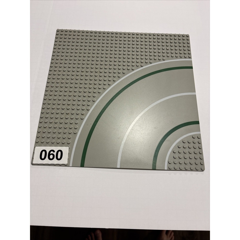 Vintage Lego Base Plate Gray Curved Turn Street Road 32 X 32 pegs
